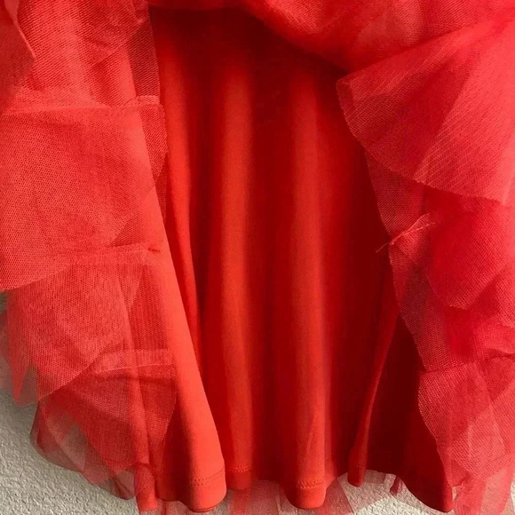 Teeze Me Ice Princess Short Strapless Dress Coral 1 - Picture 10 of 13